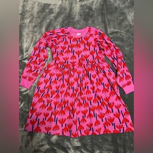 Hanna Andersson Print Knit Dress in French Terry Children Size 12